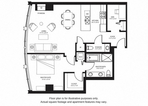 A16 North A16 North floor plan at The Bravern, 688 110th Ave NE, 98004